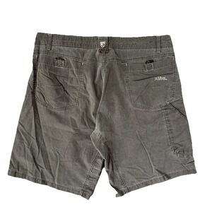 Kuhl Shorts Mens 40 Gray Canvas Chino Relaxed Fit‎ Hiking Outdoor Utility Summer
